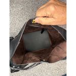 Anthropologie  Women's Black Leather Hobo Shoulder Bag Photo 9