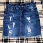 Wax Jean Mini Skirt  Photo 0