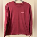 Ivory Ella Womens‎ Red  Long Sleeve T-Shirt Plaid Logo Back Size Small Photo 1
