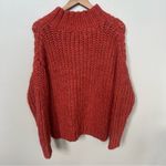 Universal Threads NWT Universal Thread Rust Chunky Cable Knit Mock Turtleneck Pullover Sweater M Photo 2