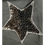 Hippie Rose NWT  Black jacket with Sequin Stars‎ size XL Photo 4