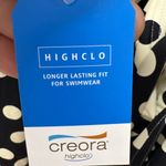 Lands' End Black and White Polka Dot swim top Size 22W Photo 3