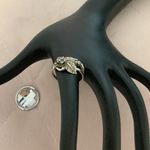 Vintage Silver Leaves Ring Photo 4