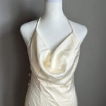 Fame and Partners NEW   Satin Cowl Neck Mini Dress Photo 3