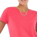 J. Crew Women's Girlfriend Crewneck Tee Size L Pink Pullover Short Sleeve NWT Size L Photo 1