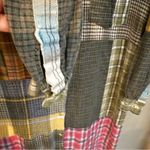 Sundance  X Citron Santa Monica Women’s Flannel Patch Shirtdress Size S Oversized Photo 3