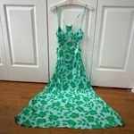 ZARA Blogger Favorite Satin Effect Cut Out Printed Dress Photo 3