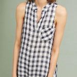 Cloth & Stone Maroney Checkered Sleeveless Shirt Dress Photo 0