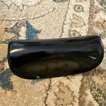 Fendi  Black Soft Clam Shell Case For Eyeglasses Sunglasses Faux Patent Leather Photo 2