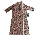 IBKUL Gemma Print Ruched Elbow Length Sleeve Dress Photo 10