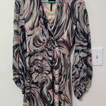 Laundry by Shelli Segal Laundry by‎ Shelli Segal Dress Abstract Print Long Sleeve Mini Dress Size 6 Photo 0