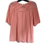 Loft Blouse Size XS Pink Short Sleeve Top NWT Work Office Career Casual Cute Photo 1