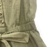 Aerie Olive Cotton Smocked Romper XS Pockets Spaghetti Straps Boho Hippie Photo 9