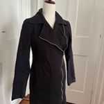 Fred Perry Black Trench Jacket Size 4 Photo 1