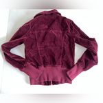 Juicy Couture Retro Maroon Velour Full-Zip Jacket Size S Photo 1