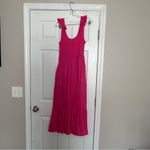 Gap  Vibrant Pink Maxi Dress‎ Women’s Medium Casual Preppy bold going out summer Photo 7