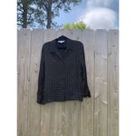 Josephine Chaus  Button Down Shirt Black Circle Long Sleeve Top Womens 14‎ Photo 1