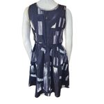 Vera Wang NWT Simply Vera  Black & White Sleeveless Dress with Pockets (S) Photo 3