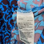 Chico's Chico’s Black and Electric Blue Fleur de Lis Print Sleeveless Blouse Size 3/XL Photo 6