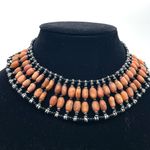 Wooden and Black Beads Chocker Necklace Photo 0