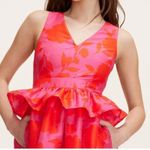 Kate Spade Target Rose Red-plum V-neck sleeveless midi dress size 12 NWT Photo 2