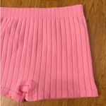ZARA Brand New Pink Ribbed Lounge Shorts Women’s Size Large Photo 8