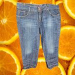 Tommy Hilfiger  Women's Hope Crop Blue Washed Capri Stretch Jeans ‎ Size 16 Photo 1