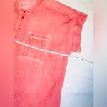 Velvet Heart  Top Womens Medium Pink Distressed Button Up Boho Tropical Summer Photo 2