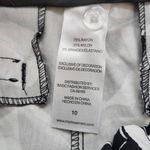 Mario Serrani  Black and White Bermuda Shorts Size 10 Tropical Print Shorts Photo 5