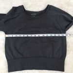 New NUX Gray Long Sleeved Cropped Workout Top Yoga Athletic Size XL X Photo 7