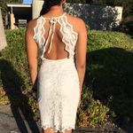 H&M  Black Open Back Halter Lace Dress Photo 2