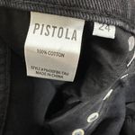 Pistola NWT Keaton Button Fly High-Waisted Slim Straight Jeans Women's Black 24 Photo 8