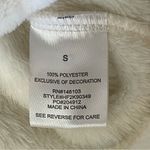 Hippie Rose  Cream Fleece Hoodie Photo 5