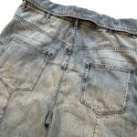 We The Free NWOT, Noah Foldover Harem Jeans Railroad Stripes Pleating Photo 9