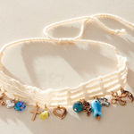 Free People NWT  Lita Charm Necklace in Ivory Photo 0