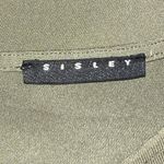 SISLEY OLIVE GREEN SHIFT DRESS SHORT SLEEVE LAYERED‎ LOOK DRESS WOMEN SIZE SMALL Photo 5