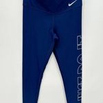 Nike Dri-fit Blue Power Victory Tight Leggings Just Do it Womens Size Small Photo 0