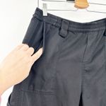 Johnny Was  Womens Gorpcore Striped Straight Leg Pull On Cargo Pants Size M Black Photo 4