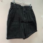 ZARA  Black Jean high waisted Paperbag Shorts size M ref 8119/248 Photo 2