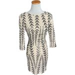 Lulus Womens  Stunning Nude & Gunmetal Sequin BodyCon Mini Dress - Sz S Photo 4