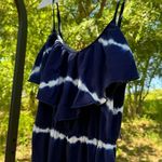 BCX  Tie Dye Ruffle Spaghetti Strap Maxi Dress Photo 3