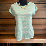 Stylus short sleeve top white and robin blue small Photo 1