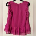 Kaari Blue  size small women's pink ruffle tank sleeveless lined layered workwear Photo 1