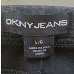 DKNY Dark Gray  Jeans Stretchy Size Large Skinny Faux Front Pocket Photo 3