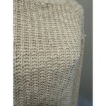 easel  heathered Ivory Cold Shoulder raw hem long sleeve tunic sweater size S/M Photo 2