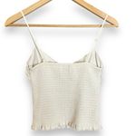 Wilfred Aritzia Ballet Camisole Top White Shirred Smocked Chiffon Size XS Tank Photo 3