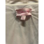 Pink Lily  Blue White Leaf Print Kimono Sleeve Romper Shorts Elastic Waist L Photo 5