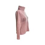 Babaton Aritzia |  Pink Knit Cotton Blend Turtleneck Pullover Long Sleeve Small Photo 1