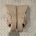 BEACH BY MATISSE BRAIDED WEDGE SANDALS CREAM 9M WOMENS Size 9 Photo 3