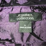 Dress Barn COLLECTION PURPLE AND BLACK PAISLEY DESIGN DRESS TOP LARGE Photo 3